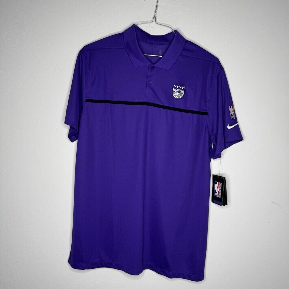 Nike Men's NBA Sacramento‎ Kings Purple Collared Polo Medium